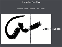 Tablet Screenshot of francoisedanthine.com
